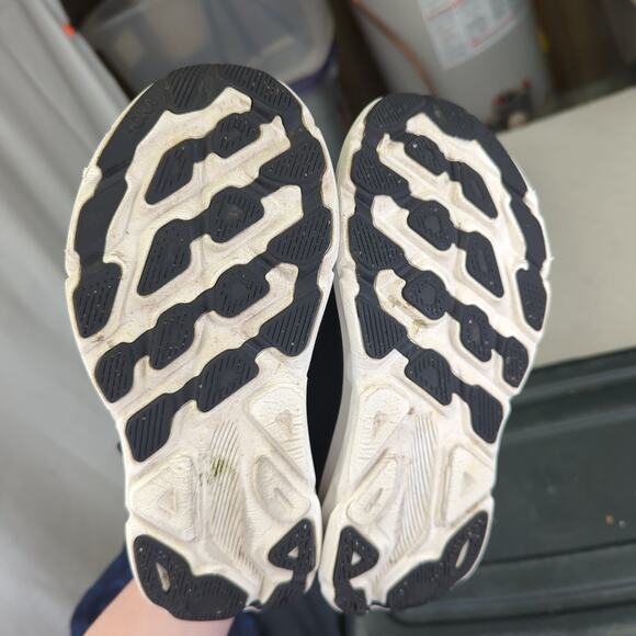 Hoka Clifton 9 Black Athletic Running Shoes Women's Size 7.5B 1127896 BWHT - Picture 7 of 9